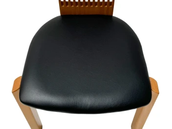 Post-Modern Slatted High Back Dining Room Chairs by Pietro Costantini, 1980s